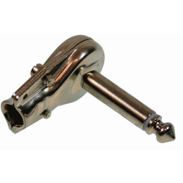 <ケーブルコネクタプラグ>ギター用のシールド等でも採用されることが多いスイッチクラフトのプラグ。フェンダータイプのフラットL字シェイプ。＊レターパックでの商品発送となります。