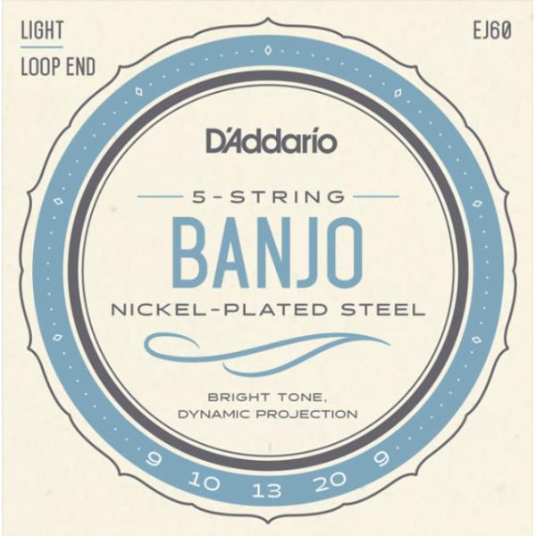 <5弦バンジョー弦>明るくスタンダードなトーンと快適な演奏性。5弦バンジョー弦Spec5-String Banjo, Nickel Plated, Light, 9-20D:0.009B:0.010G:0.013D:0.020G...