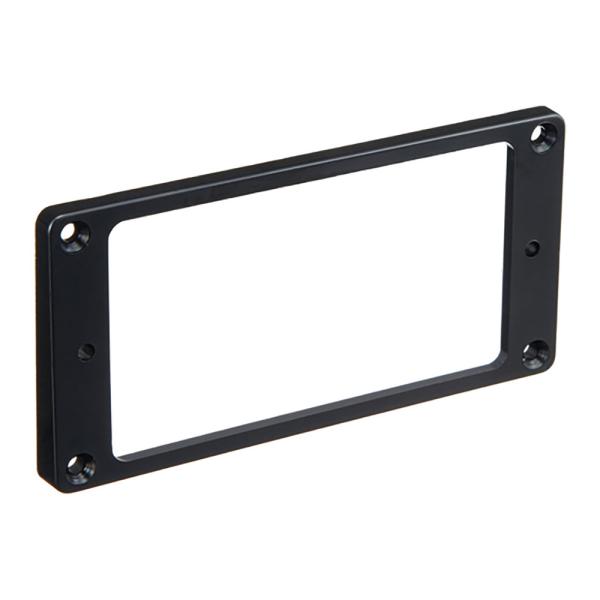 <ギターパーツ　エスカッション>エスカッションハムバッカー用カーブドボトム、フロントブラック ＊レターパックでの発送となります。