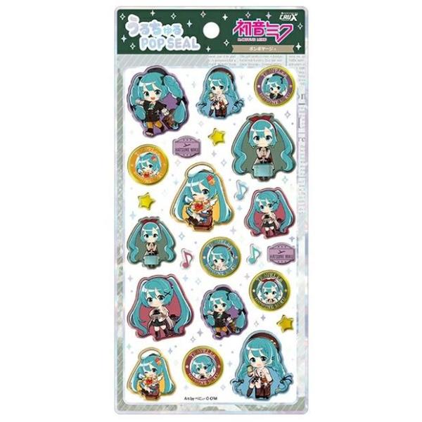 初音ミク うるちゅるポップシール ピアプロキャラクターズ／ボンボヤージュ 正規品
