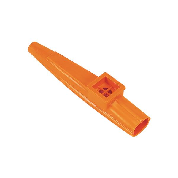 声とともに独特のブーブー音を出すカズー。色はred, orange, yellow, green, purpleから選べます。