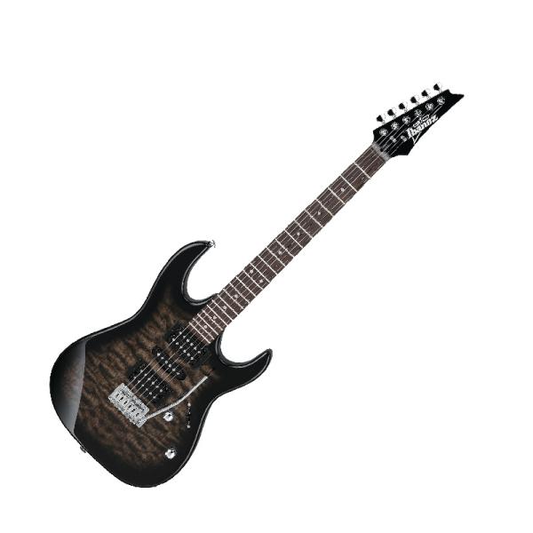 ギター Ibanez GIO GRX70QA/TKS Gio Ibanez GRX70QA TKS (Transparent Black Sunburst) エレキ
