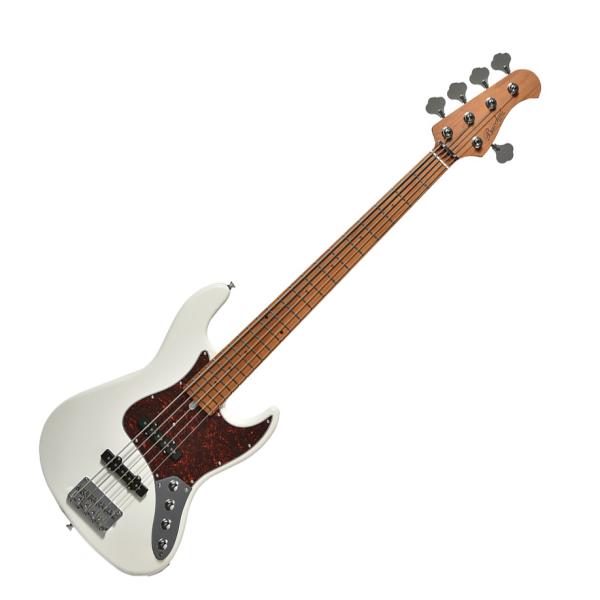 Bacchus バッカス / WJB5-1DX-AC RSM/M WH  White 5弦ベース ローステッドメイプル ジャズベースタイプ エレキベース