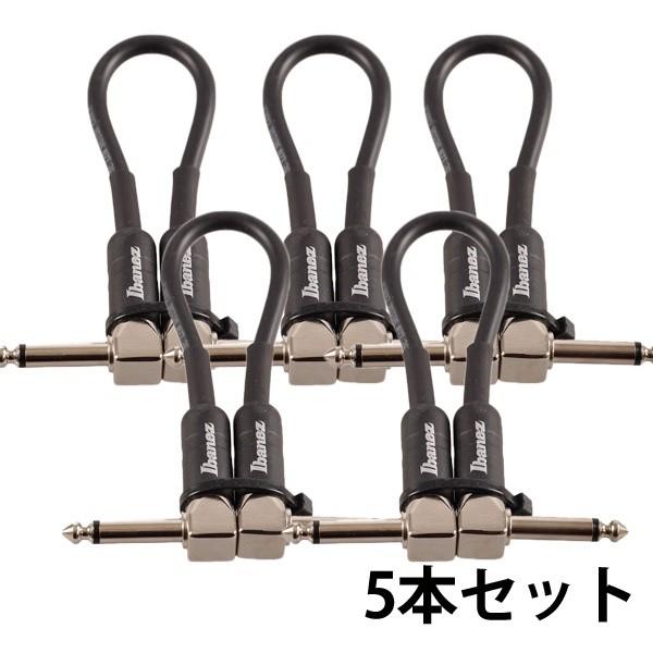 Ibanez（アイバニーズ） STC05LL 0.5ft/15cm パッチケーブル5本セット 