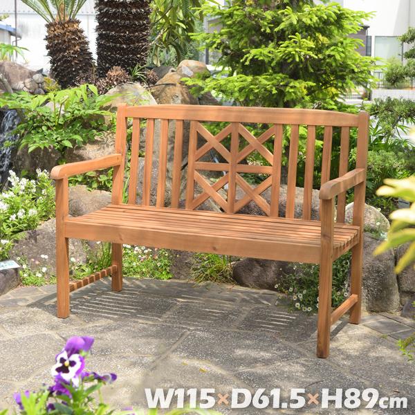 金属製ベンチ 東谷 Room Essence ベンチ ライトブラウン Size：115×61.5×89