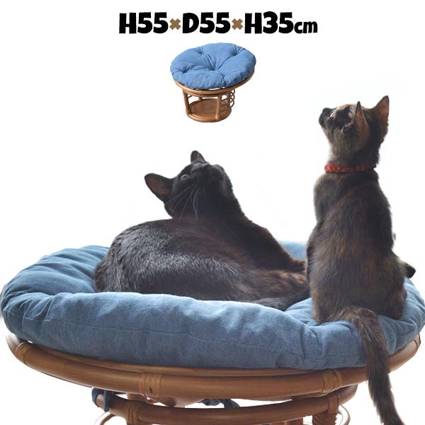 東谷 猫 ベッド ペットベッド クッション ふかふか かわいい 丸型 φ55