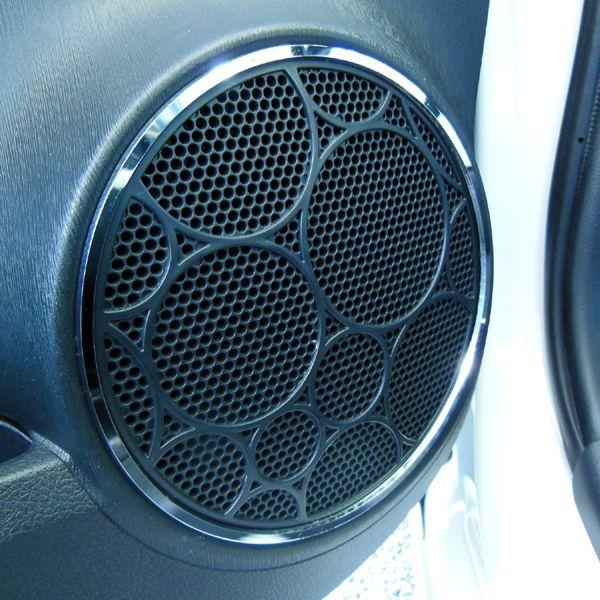 TOYOTA Vitz ヴィッツ専用フロントドアスピーカーリング（クローム