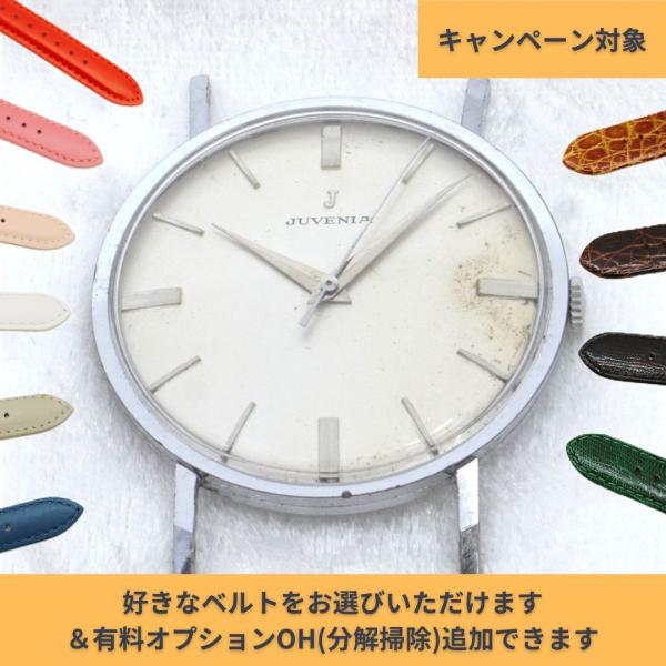 稼動品 ジュベニア JUVENIA 手巻き 有料オプションOH＋ベルト交換