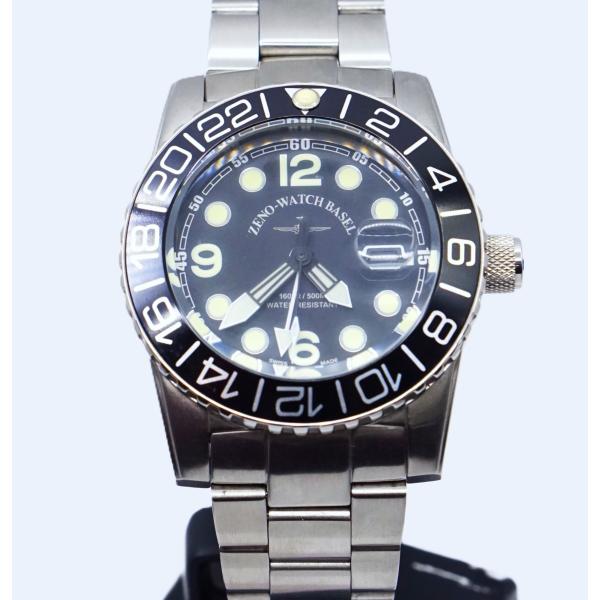 ZENO-WATCH（ゼノウォッチ） ZENO-WATCH BASEL 6349Q-GMT-M(BK