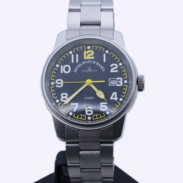 ZENO-WATCH BASEL ゼノウォッチ 3315-YL-M パイロットウォッチ クォーツ デッドストック メンズ腕時計 25-M-633