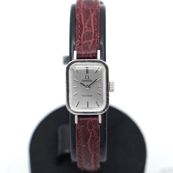 OMEGA オメガ ジュネーブ 手巻き OH済み 1年保証 シルバー Geneve