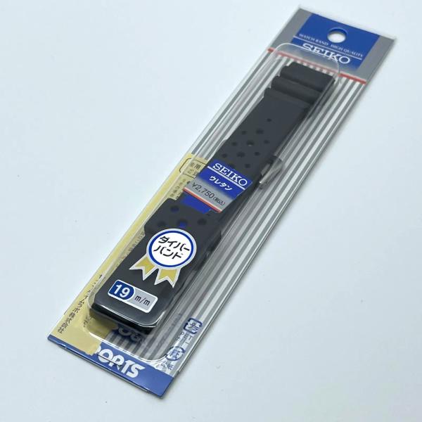 セイコー 腕時計 時計バンド 19mm ウレタンベルト SEIKO DAL2BP ラバー 新品未使用品 M-047