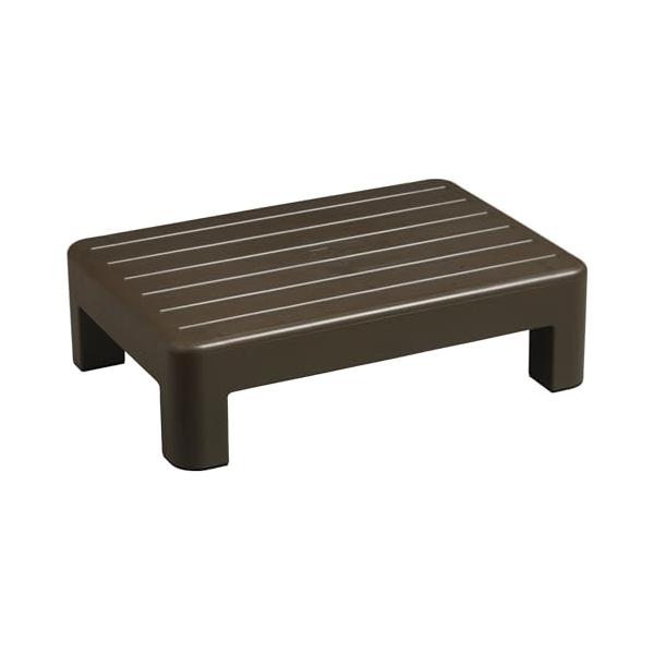 サイズ:高さ13cm色:ブラウン踏台使用時耐荷重:100kg置台使用時耐荷重:20kgスベリ防止ゴム付
