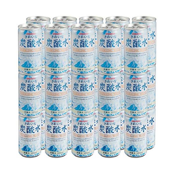 サンガリア きれいな炭酸水 185ml ×30本