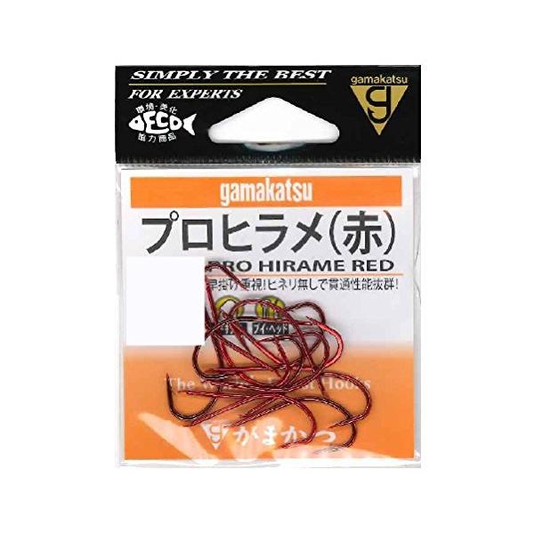 がまかつGamakatsu プロヒラメ フック 赤 16号 釣り針