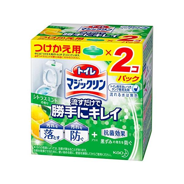 他サイト： トイレマジックリン トイレ用洗剤 流すだけで勝手にキレイ シトラスミントの香り 付替用 2個の商品画像