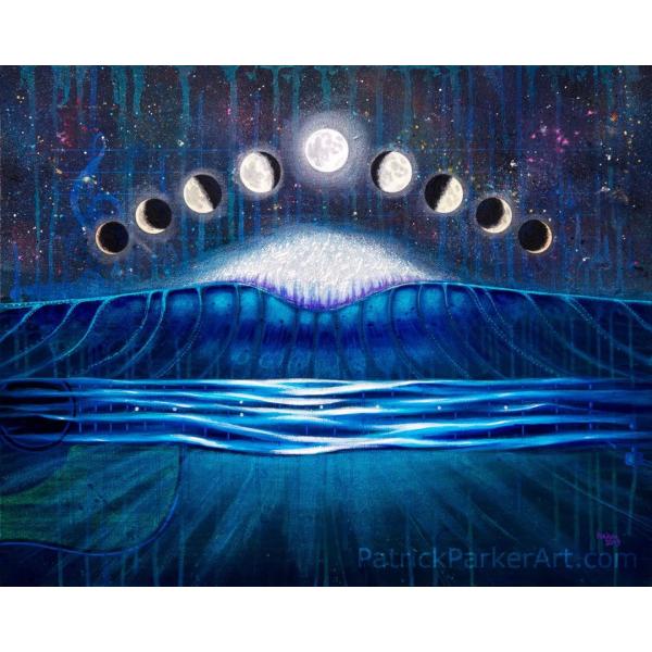 ハワイのサーフアート絵画 Harmonic Phases（8