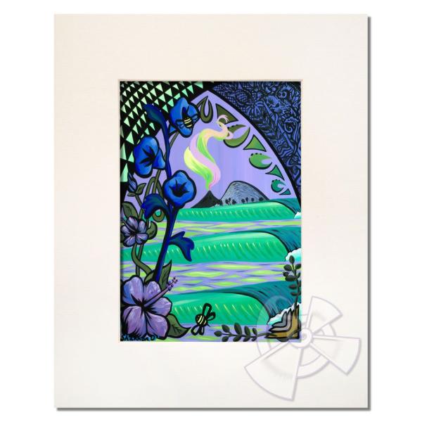 ハワイのサーフアート絵画 Bee the Wave （11