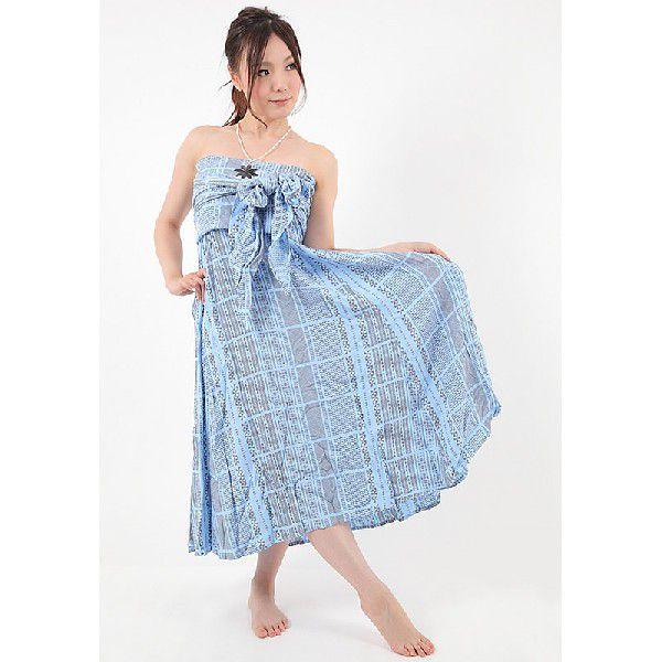 タヒチアンパレオを贅沢に使ったサッシュドレス タパ ペリ グレー Pasd002 1 ムームーママ 通販 Yahoo ショッピング