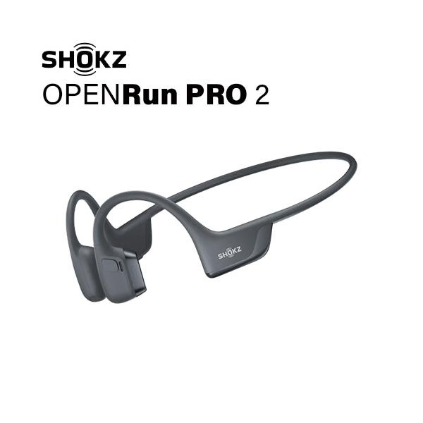 SHOKZ 新世代ワイヤレス骨伝導イヤホン OpenRunPRO2 ブラック