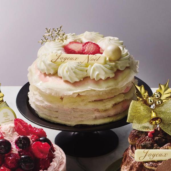 【ご予約は12/12(金) 15時まで】果肉感のあるいちごとラズベリーの甘酸っぱさとミルククリームのハーモニーをお楽しみいただけます。【ご予約は12/12(金) 15時まで】●商品詳細：直径約12.5cm×高さ約5.4cm●特定原材料8種：...