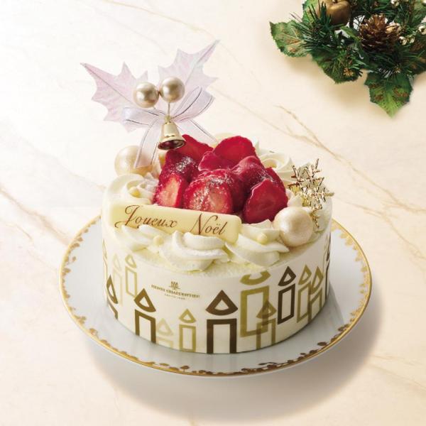 【ご予約は12/12(金) 15時まで】いちごの果肉がたのしめる王道のクリスマスケーキをクリスマスだけの限定デザインでお届け。【ご予約は12/12(金) 15時まで】●商品詳細：直径約12cm×高さ約4.7cm●特定原材料8種：卵、小麦、乳...
