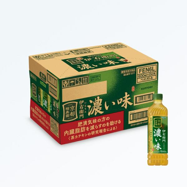 他サイト： ケース販売 サントリー 機能性表示食品 伊右衛門濃い味 600ml×24本の商品画像
