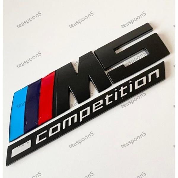 BMW リアエンブレム 3Dステッカー M5 competition 5シリーズ トランク バッジ ブラック