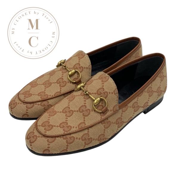 GUCCI（グッチ） ローファー 革靴 靴 シューズ ファブリック レザー