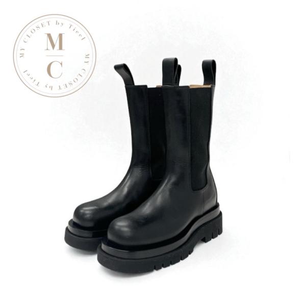 ボッテガヴェネタ BOTTEGAVENETA ラグ チェルシー ブーツ ショートブーツ 靴 シューズ レザー ブラック ミドル サイドゴア BOTTEGA VENETA（ボッテガ・ヴェネタ） ラグ チェルシー ブーツ