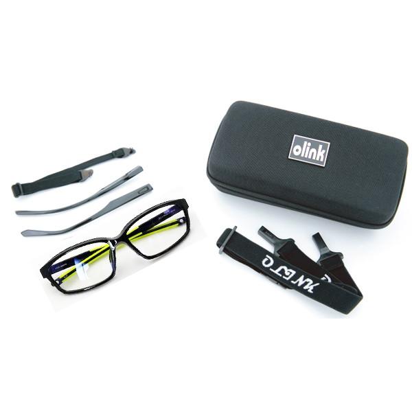 olink、オーリンク223■カラーBKS：ブラックシャイニー■スポーツテンプルカラーBKS/BRK：ブラック/イエローグリン■レンズカラーBLC：ブルライトカットレンズBR：ブラウン偏光レンズGL：グリーン偏光レンズGY：グレー偏光レンズ...