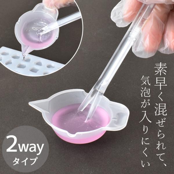 パジコ　攪拌スティック #ゆうパケ18点可特殊形状の2本のスティックでレジンを混ぜた時にレジン液に気泡が入りにくい撹拌スティックです。平らな形状のスティックでは、素早く混ぜたり調色パレットから移しやすいクリアカラーなヘラとなっていて使いやす...