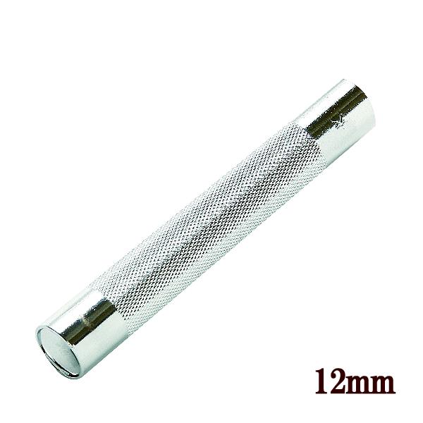 クラフト社カシメ打　大サイズゆうパケ9点可革にセットした金具に打ち具を当て、木槌で数回叩いて打ちこみます。打ち台は型紙の重しとしても利用できます。内径12mmサイズに対応