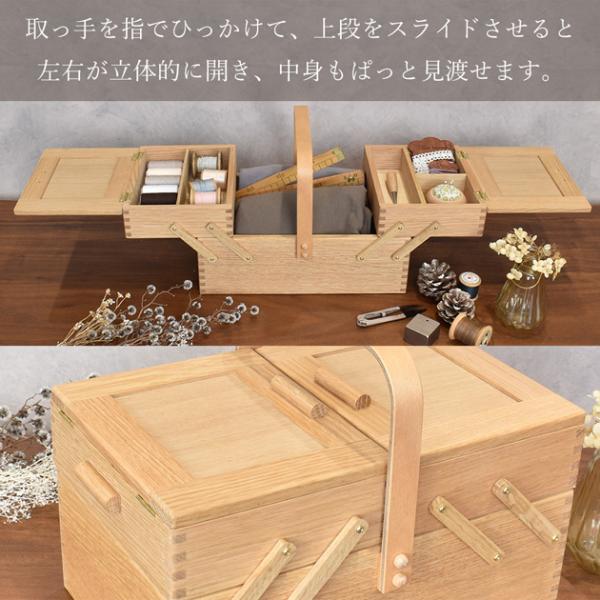 倉敷意匠 裁縫箱 なら の ソーイングボックス おまけ2種付 □ 天