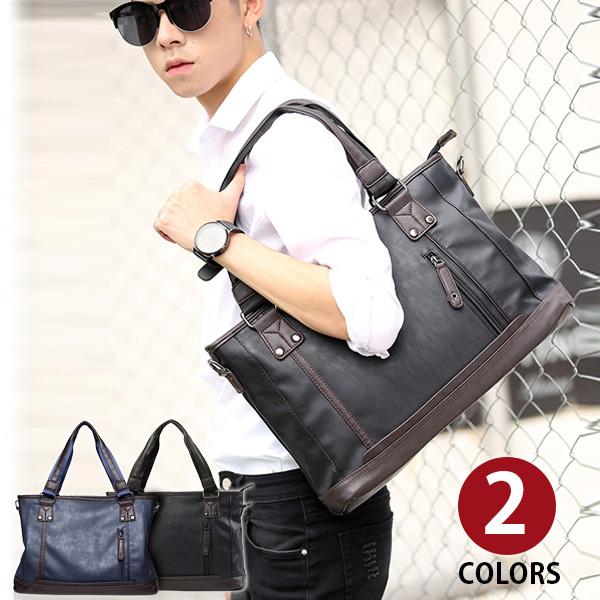 超目玉 ビジネスバッグ 上質レザー メンズ 紳士愛用 14pc 対応 通勤 出張鞄 書類かばん 2way仕様 手提げ 斜めがけ ショルダーバッグ トートバッグ Pu5009 Mybagjapan 通販 Yahoo ショッピング