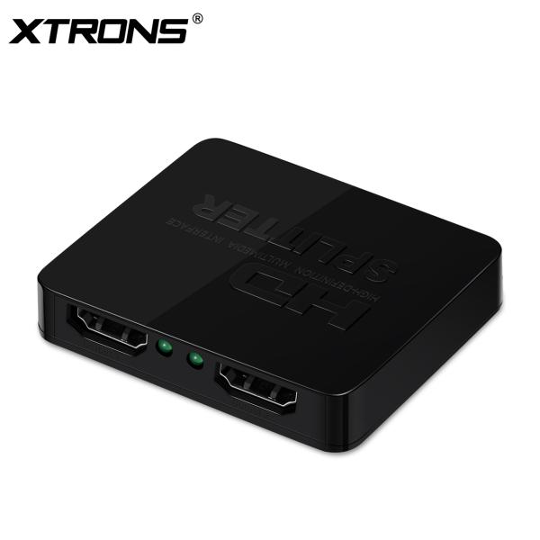 XTRONS HDMI分配器 スプリッター 1入力 2出力 車載映像分配器 ビデオ