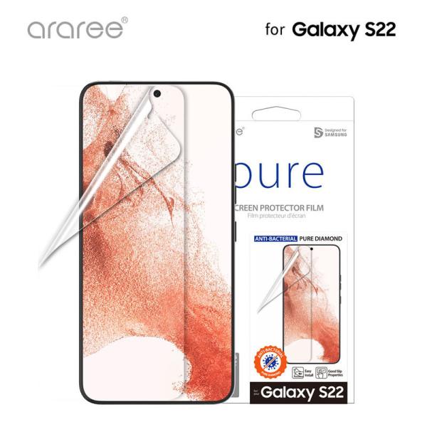 TX̌FؕiSamsung Galaxy S22 5G ȏC R یtB araree SʍRەیtB PURE DIAMOND CLEAR MNV[ SC-51C
