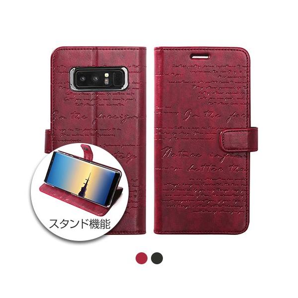 y󂠂 AEgbgzGalaxy Note8 P[X 蒠^ ZENUS Lettering Diary MNV[ m[gGCg Jo[ SC-01K SCV37