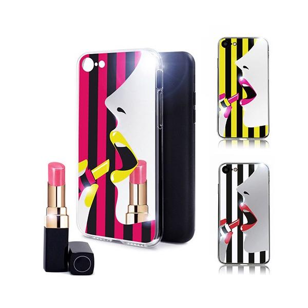 iPhone SE (��3���� / 2022�N) �P�[�X �J�o�[ DreamPlus STRIPE MIRROR CASE [iPhone SE2/8/7]