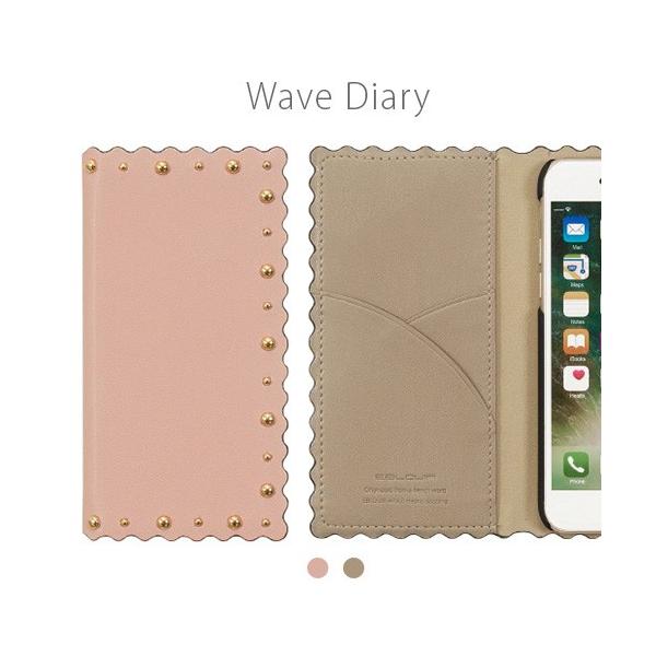 iPhone SE (3 / 2022N) P[X Jo[ 蒠^ Eblouir Wave Diary [iPhone SE2/8/7]