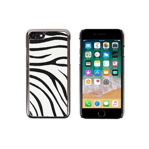 iPhone SE (3 / 2022N) P[X Jo[ GAZE Zebra Calf Hair Bar [iPhone SE2/8/7]
