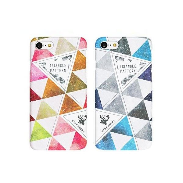 iPhone SE P[X iPhone 8/7P[X Happymori Triangle Patterninbs[ gCAOp^[jACtH Jo[