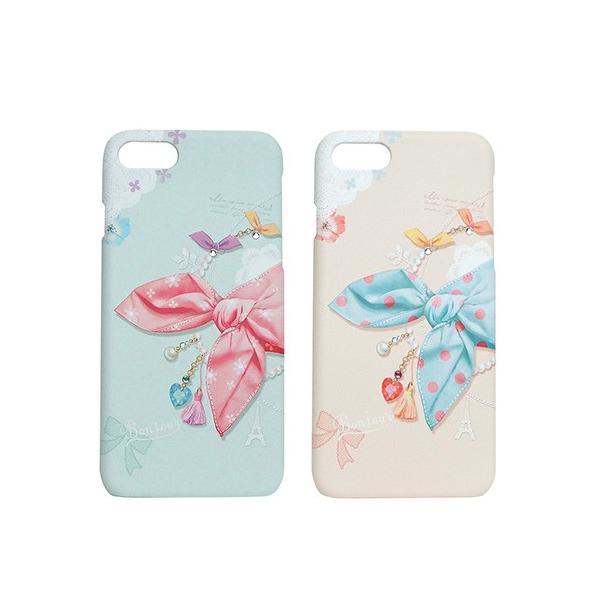 iPhone SE (3 / 2022N) P[X Jo[ Happymori Dot Scarf Bar [iPhone SE2/8/7]