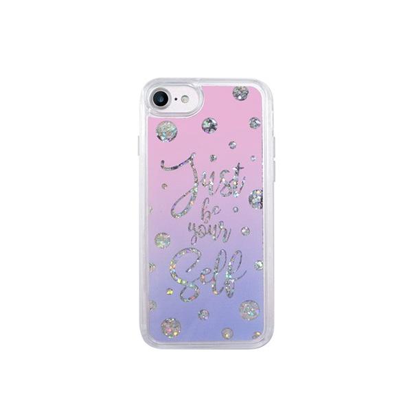 iPhone SE �P�[�X iPhone 8/7�P�[�X icover Sparkle case Calligraphy�i�A�C�J�o�[ �X�p�[�N���P�[�X �J���O���t�B�[�j�L���L�� ���� �����