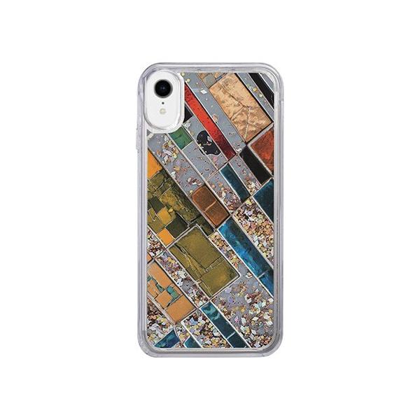 iPhone XS / X / iPhone XR �P�[�X icover Sparkle case Stone Art�i�X�g�[���A�[�g�j�L���L�� ���� ����� �O���b�^�[ ���� �A�C�t�H�� �J�o�[