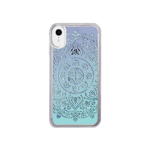 iPhone XS / X / iPhone XR �P�[�X icover Sparkle case White lace�i�z���C�g���[�X�j�L���L�� ���� ����� �O���b�^�[ ���� �A�C�t�H�� �J�o�[