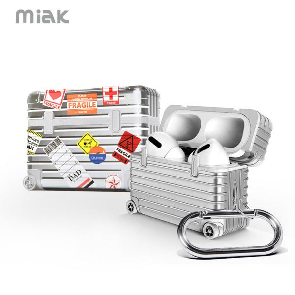Airpods Pro (��2����E��1����) �P�[�X �n�[�h�P�[�X MIAK �L�����[�P�[�X �X�[�c�P�[�X �G�A�[�|�b�Y �J�o�[ ���C�����X�[�d Qi �Ή� �|���J�[�{�l�[�g TPU