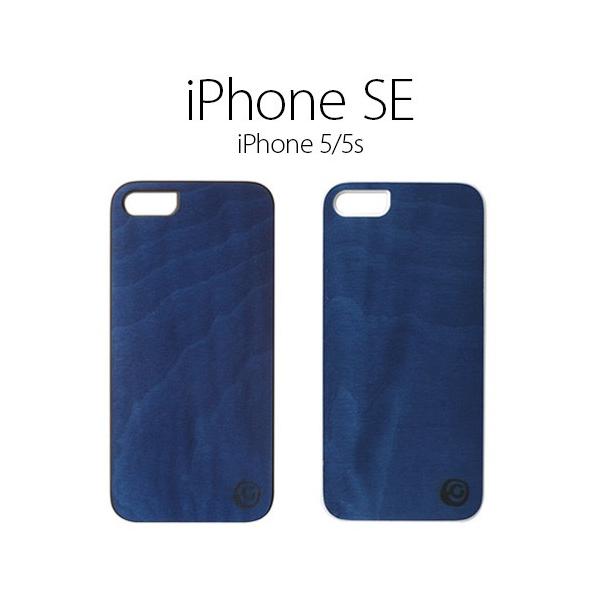 iPhone SE/5s/5 P[X  Man &amp; Wood Real wood case Vivid Midnight Blue (}AhEbh ~bhiCgu[jubN/zCgt[ ACtH