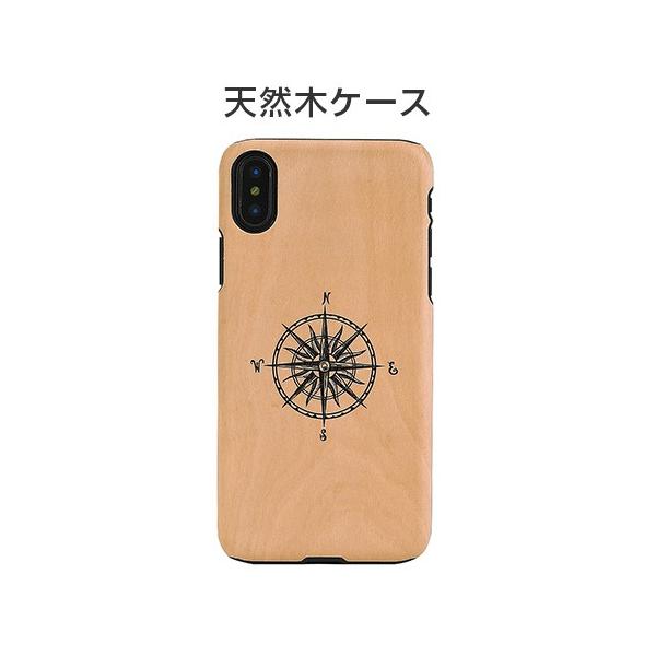 iPhone XS / X P[X VR Man&amp;Wood Compassi}AhEbh RpXjACtH Jo[ ؐ