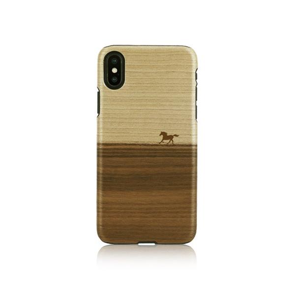 iPhone XS Max �P�[�X�V�R�� Man&amp;Wood Mustang�i�}���A���h�E�b�h �}�X�^���O�j�A�C�t�H�� �J�o�[ �ؐ�